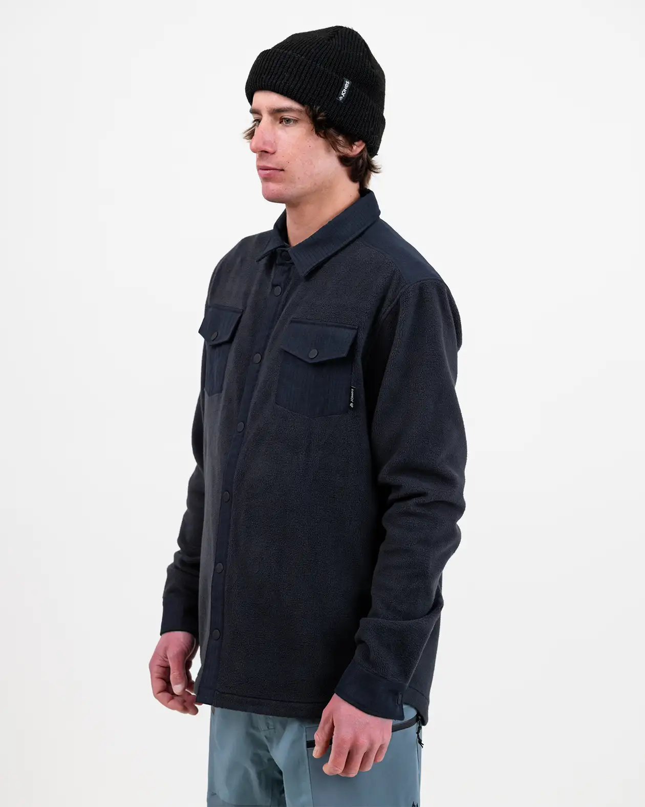 Men’s December Recycled Fleece Shirt - Image 3