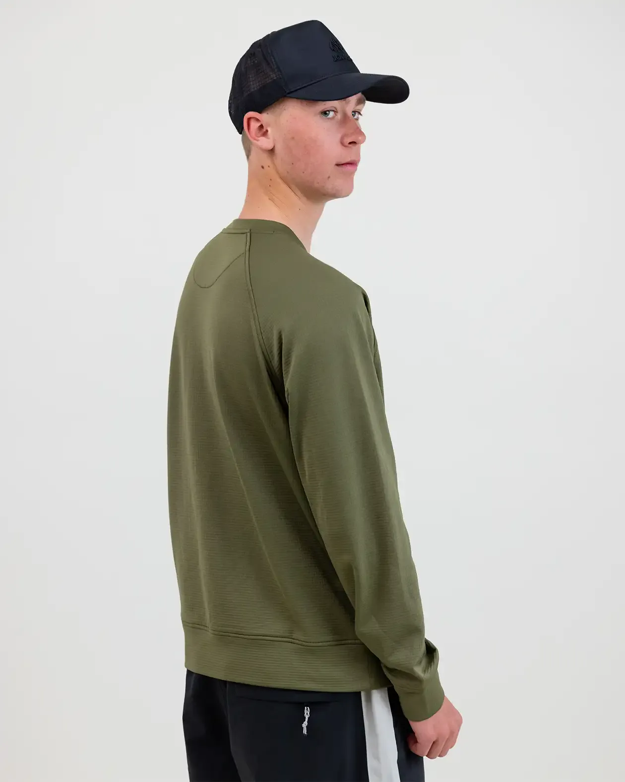 Men’s Flagship Recycled Grid Fleece Crew - Image 13