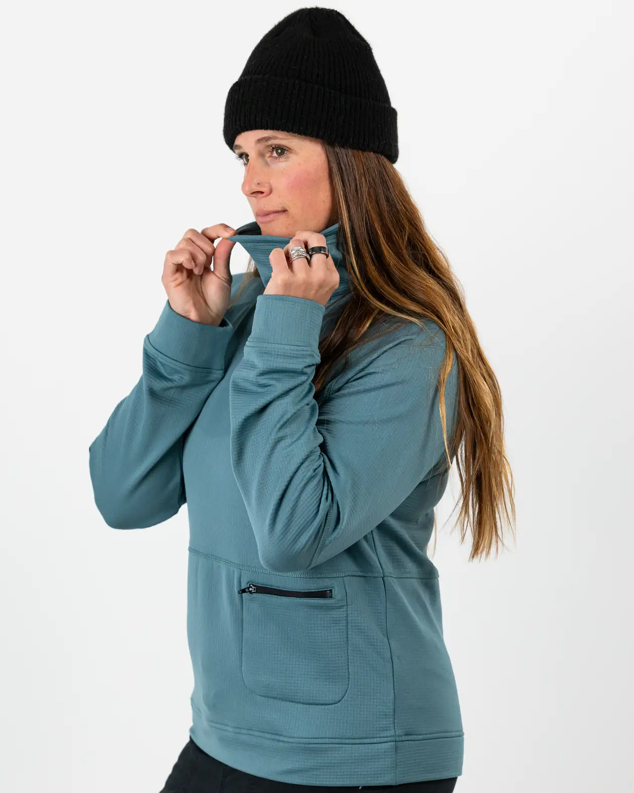 Women's Flagship Recycled Grid Fleece - Image 11