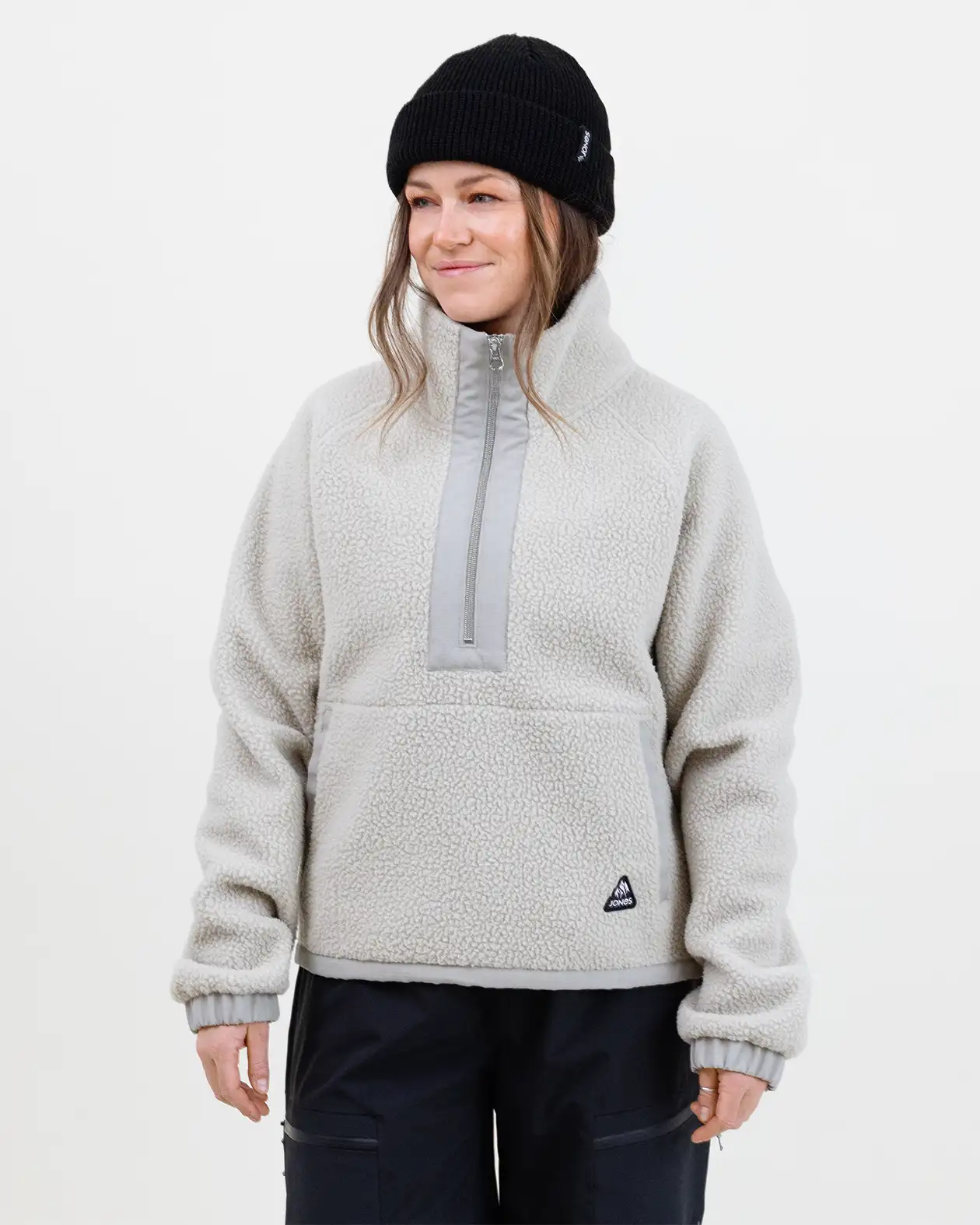 Women’s Campfire Recycled Sherpa Fleece Pullover - Image 11