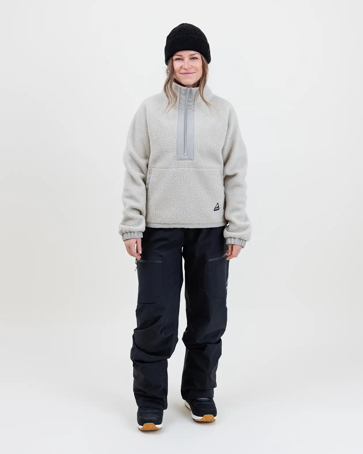 Women’s Campfire Recycled Sherpa Fleece Pullover - Image 14