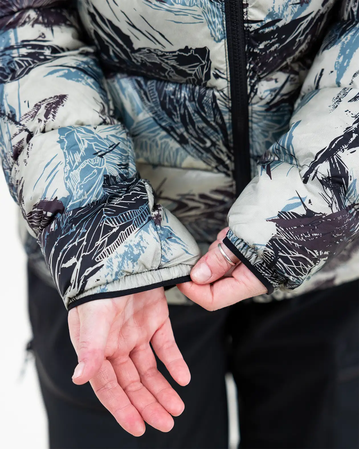 Women’s Re-Up Recycled Down Hoodie - Image 15