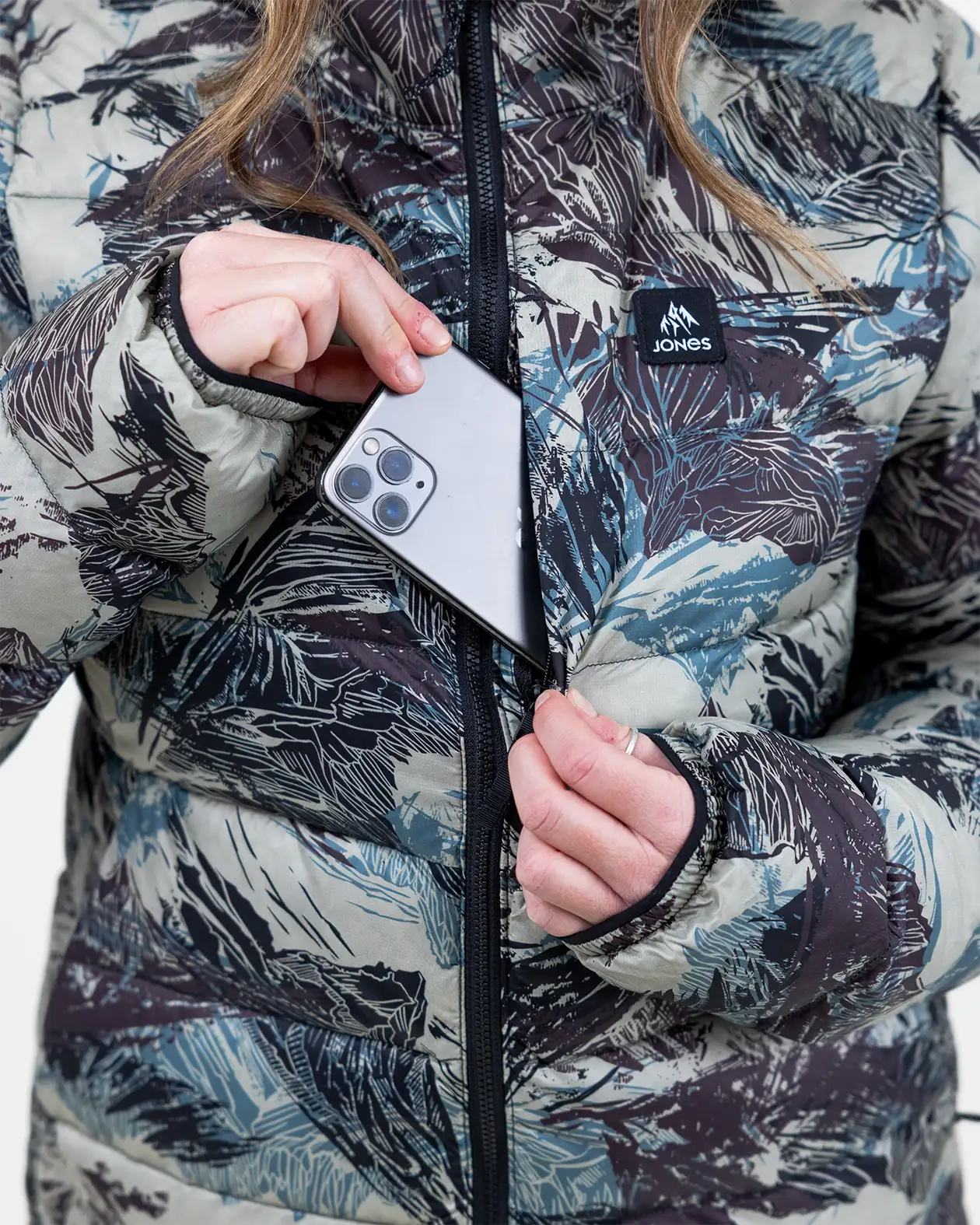 Women’s Re-Up Recycled Down Hoodie - Image 16